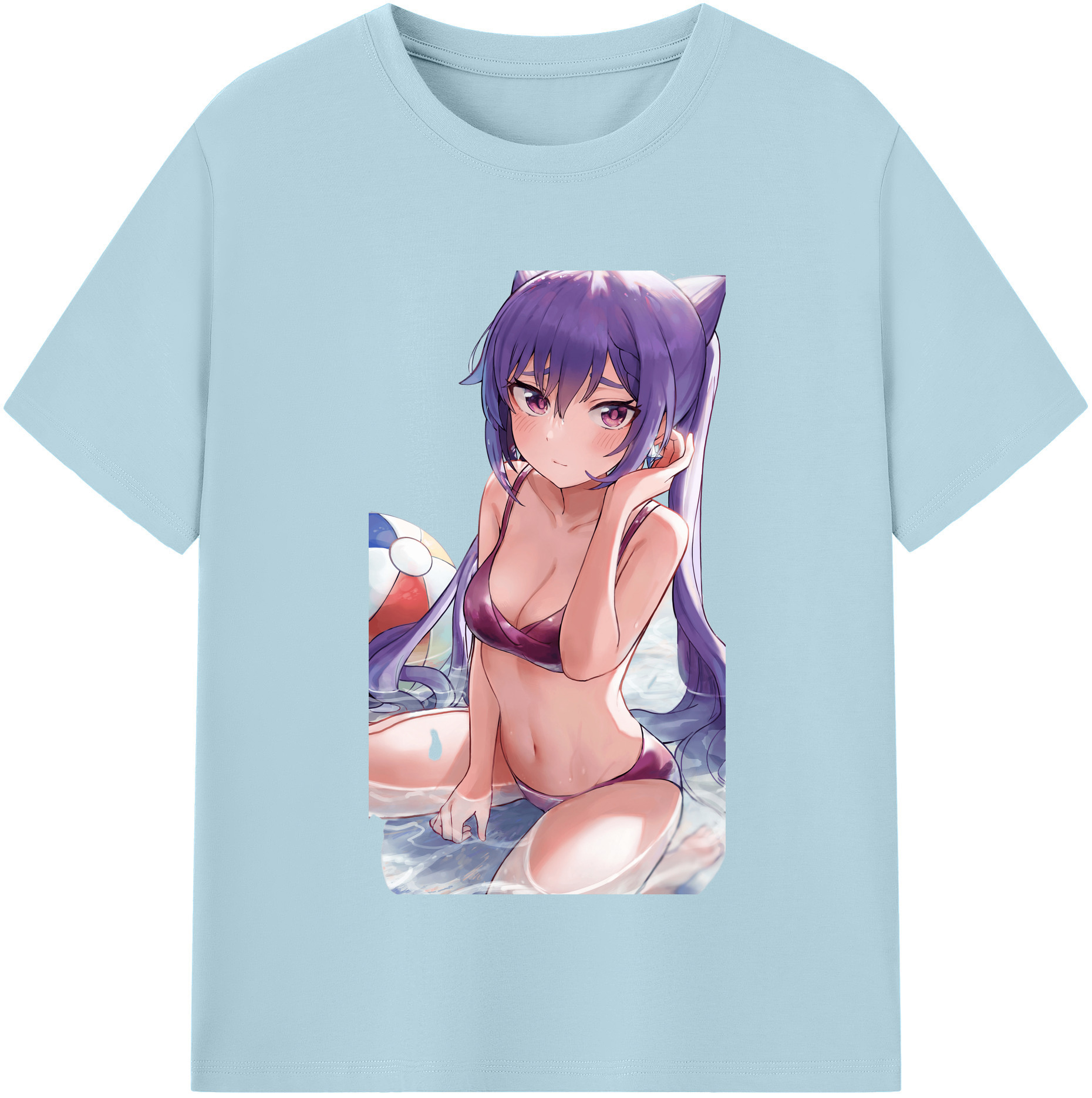 げんし神 刻晴 こくせい genshin Kokusei 綿100％半袖Tシャツ（フロントプリント）